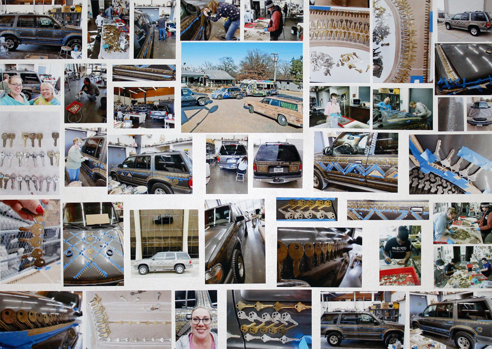 key car collage