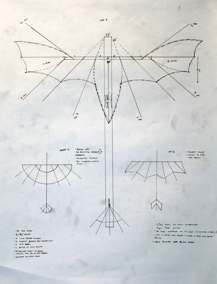 Constructions Schematic for Gliding Staff