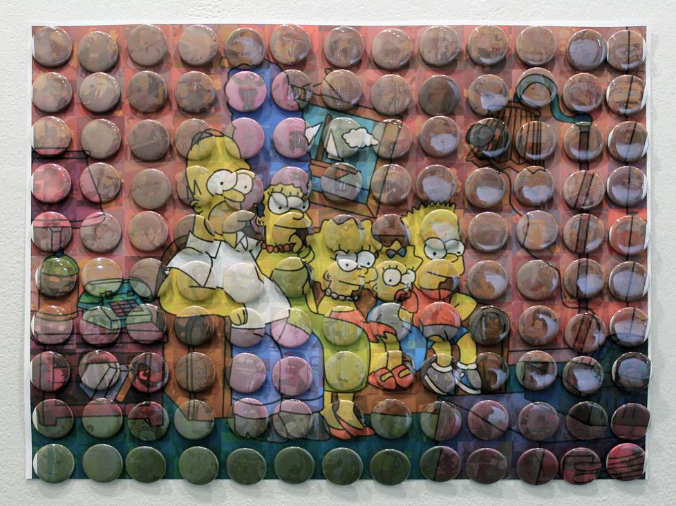 The Simpsons in buttons