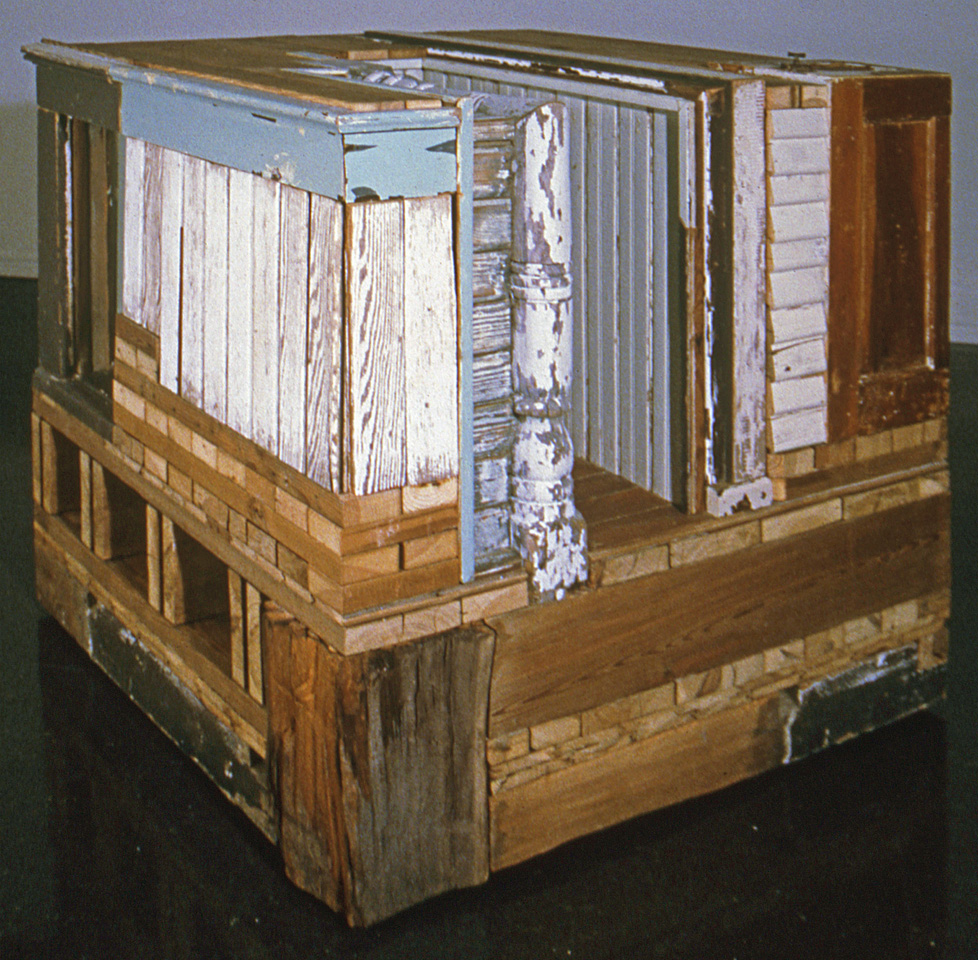 sculpture box of house parts