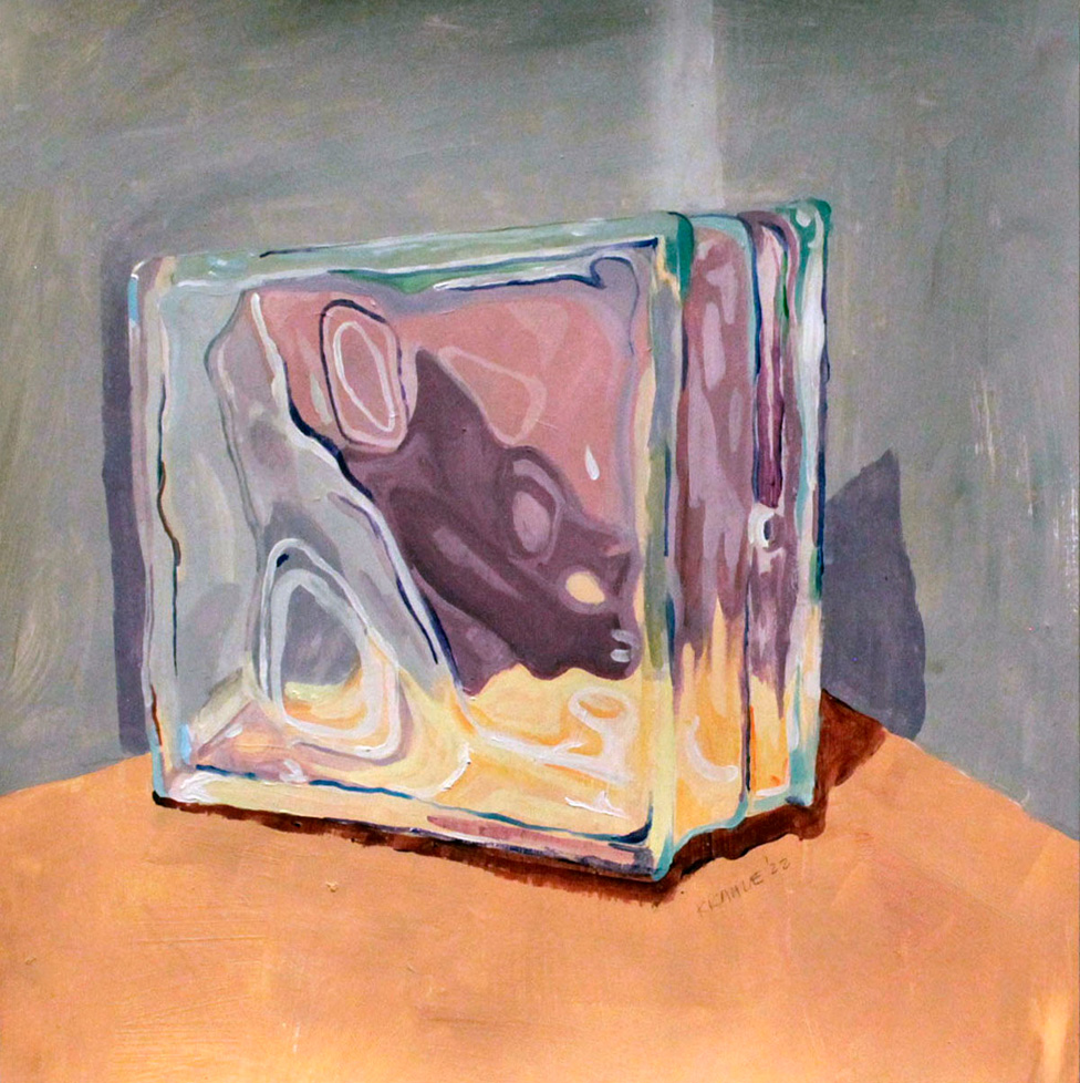 painting of glass block