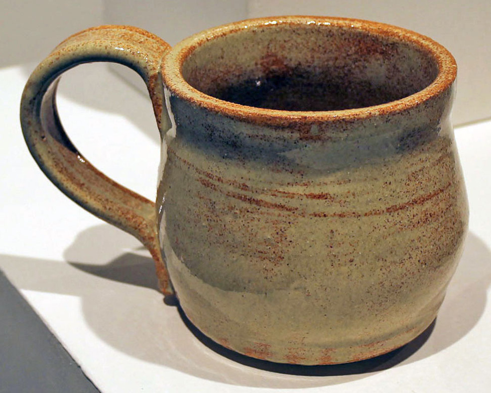 large tan mug with warm undertones