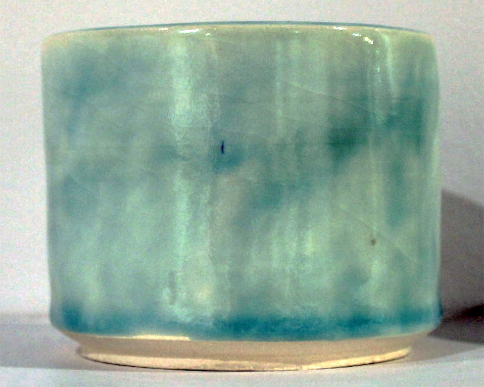 blue-green porcelain jar