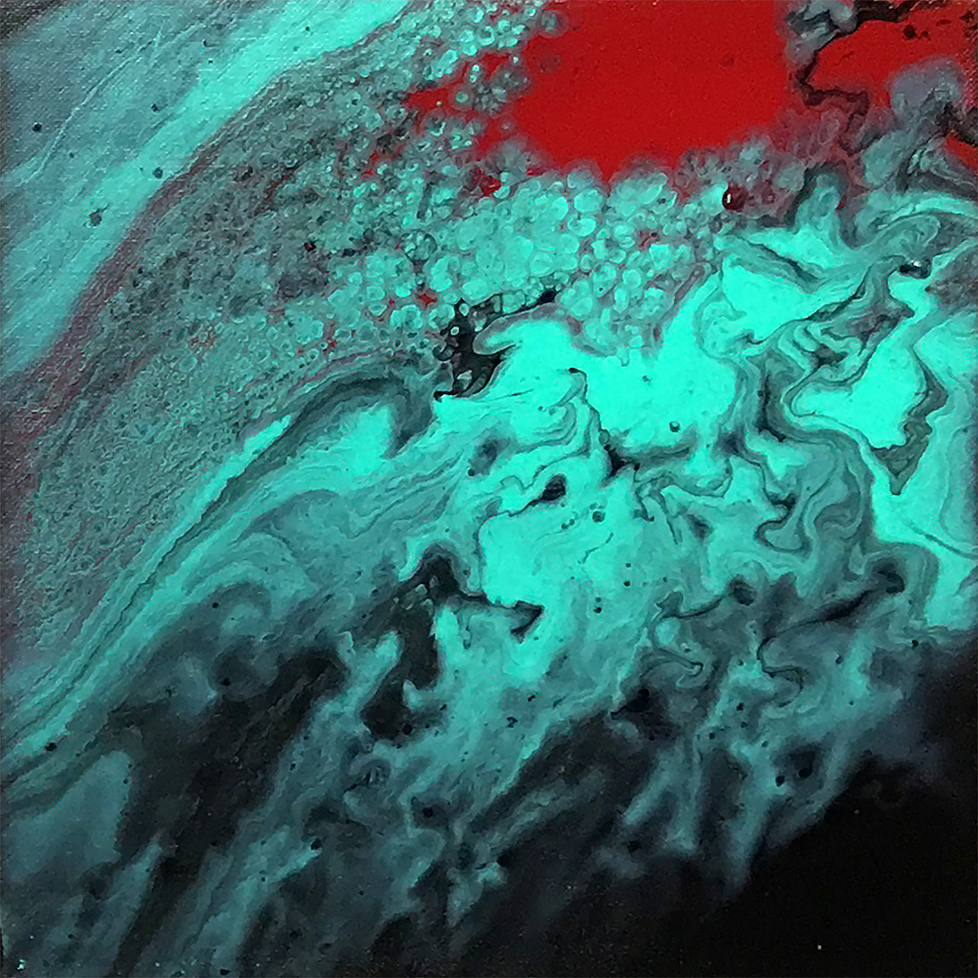 acrylic pour painting