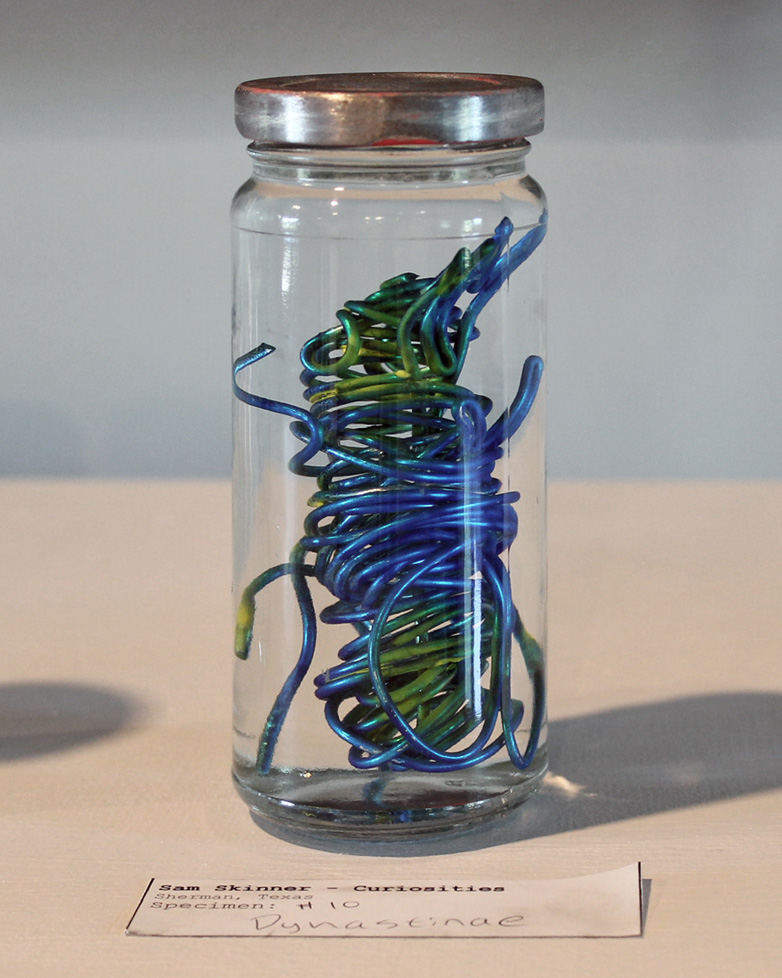 wire insect in bottle