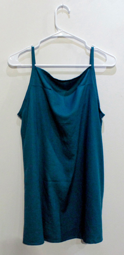 turquoise tank top