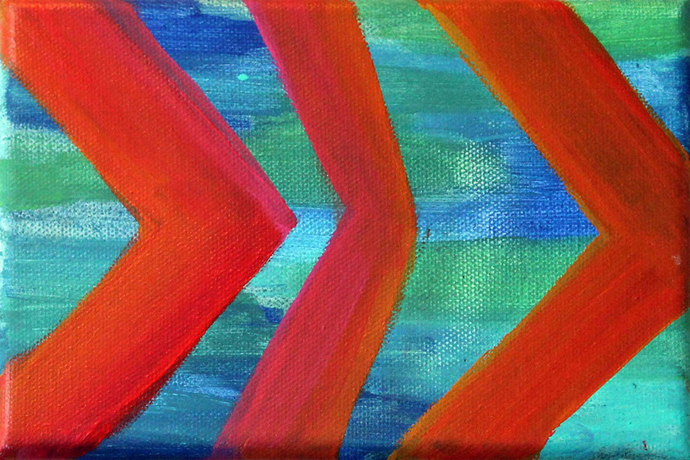 geometric abstract painting