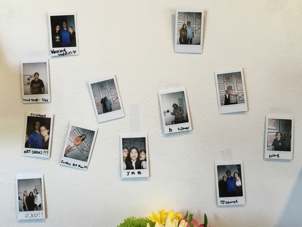 instant photos from the reception