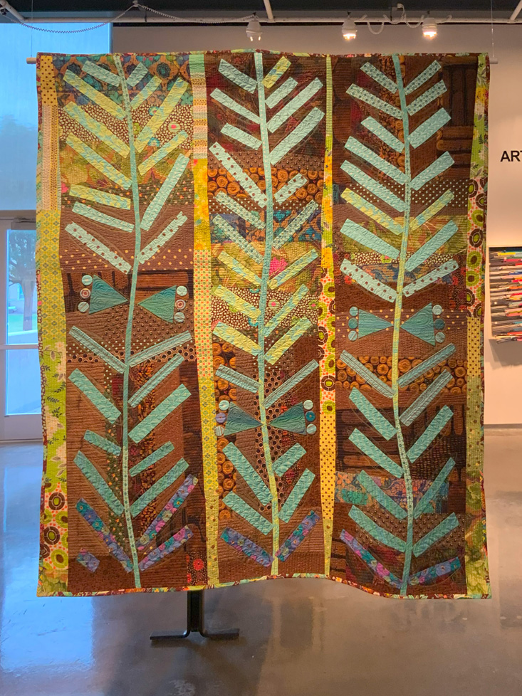 quilt of stylized plants