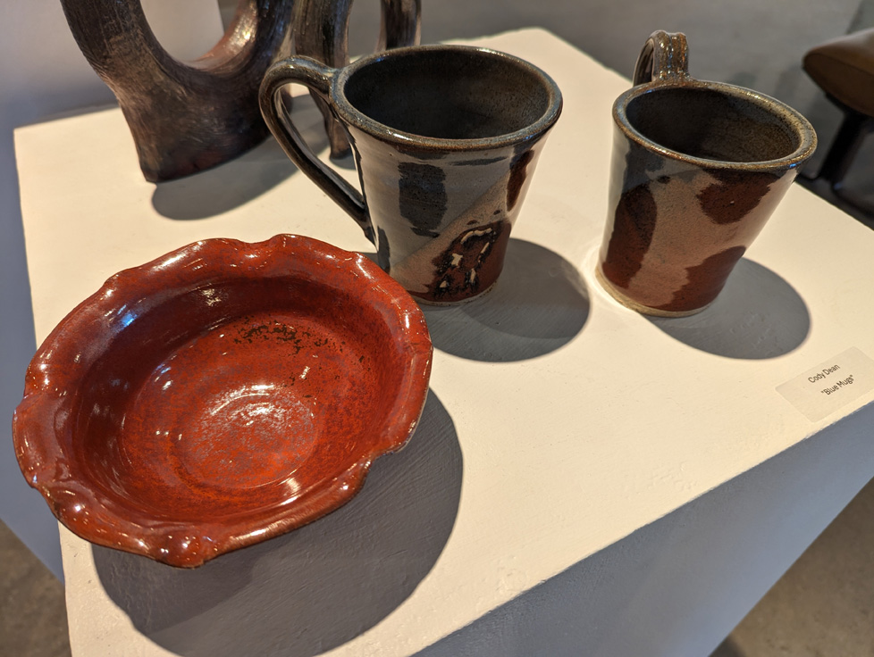 two ceramic mugs