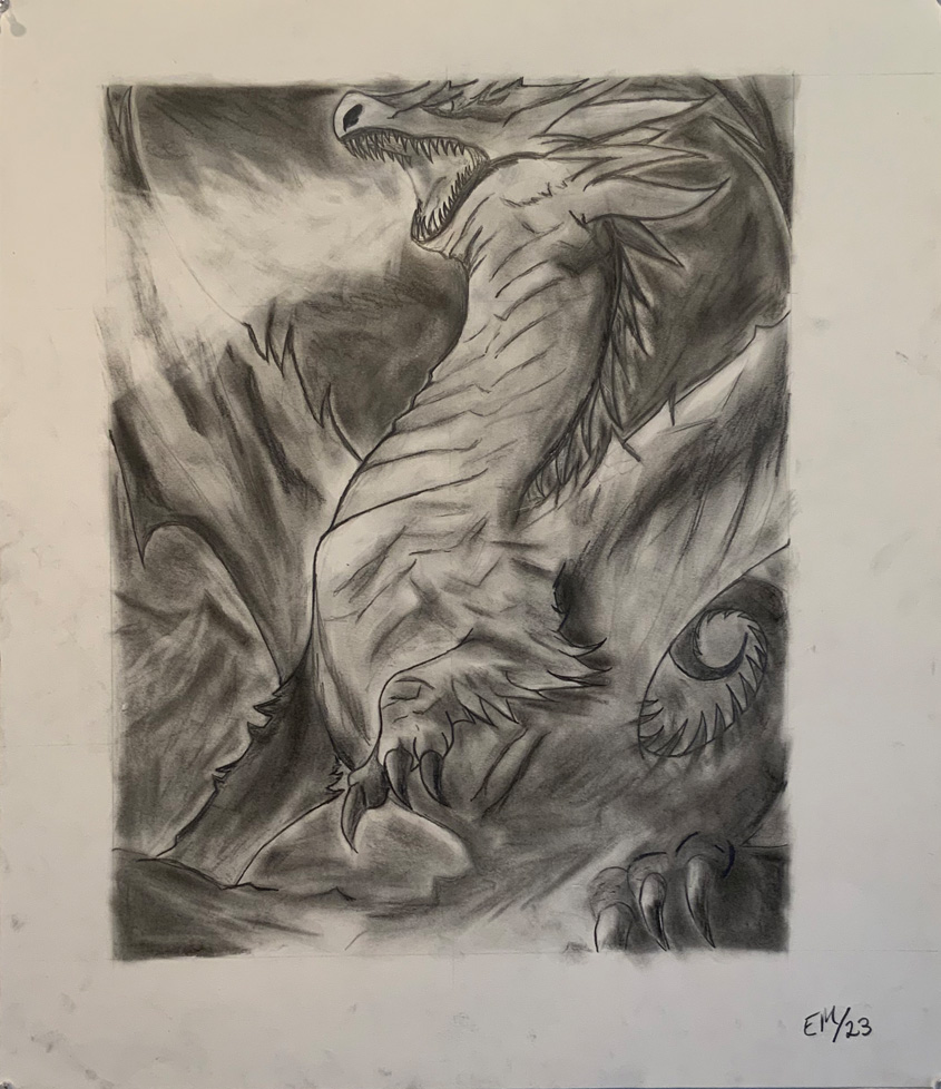 drawing of dragon