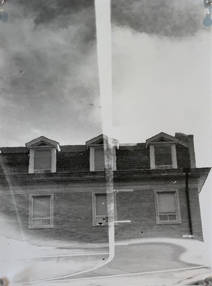 photo of building in puddle