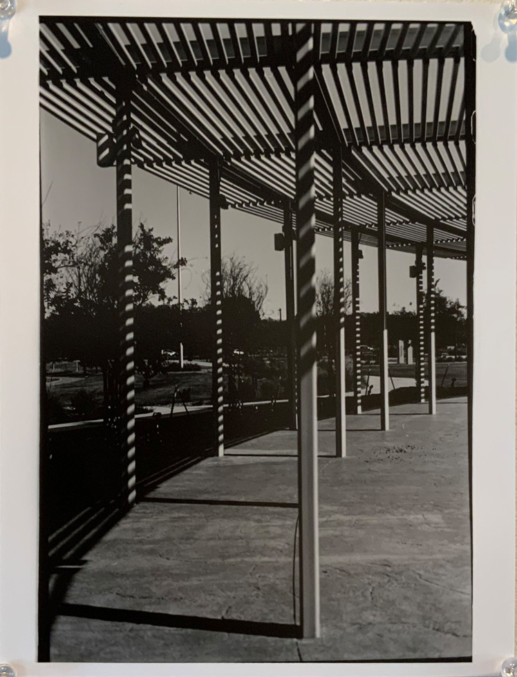 photo: mesh-covered walkway