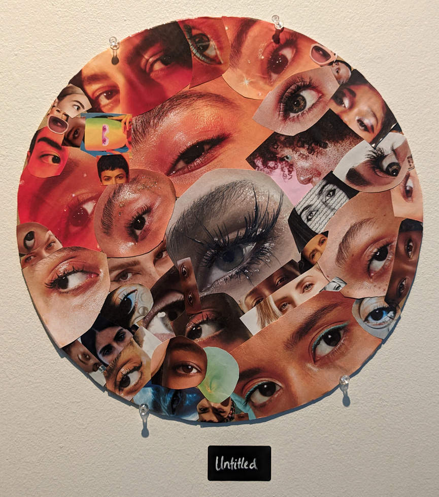 collage of eyes in circle