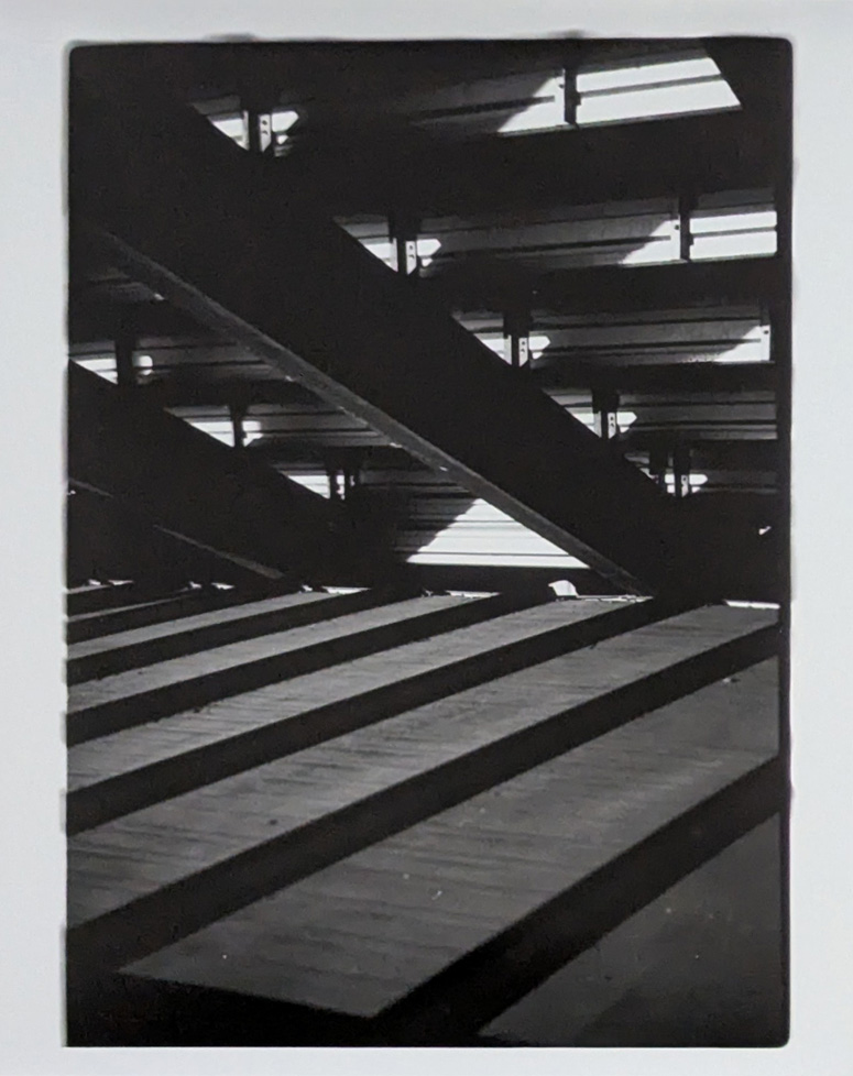 B/W photo of architectural forms