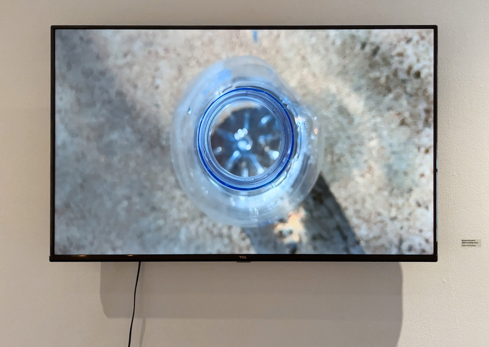 TV installed in gallery