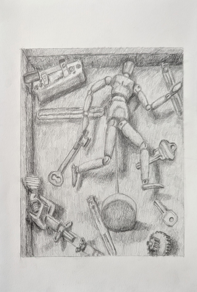 b/w drawing