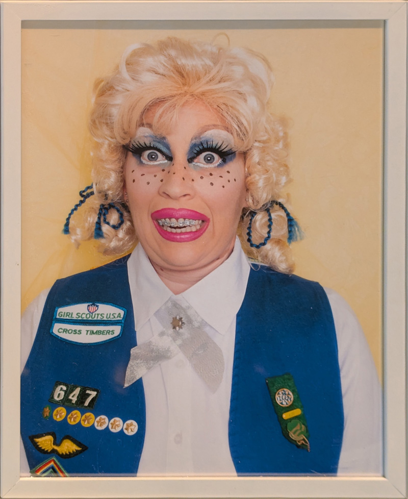 woman dressed as girl scout