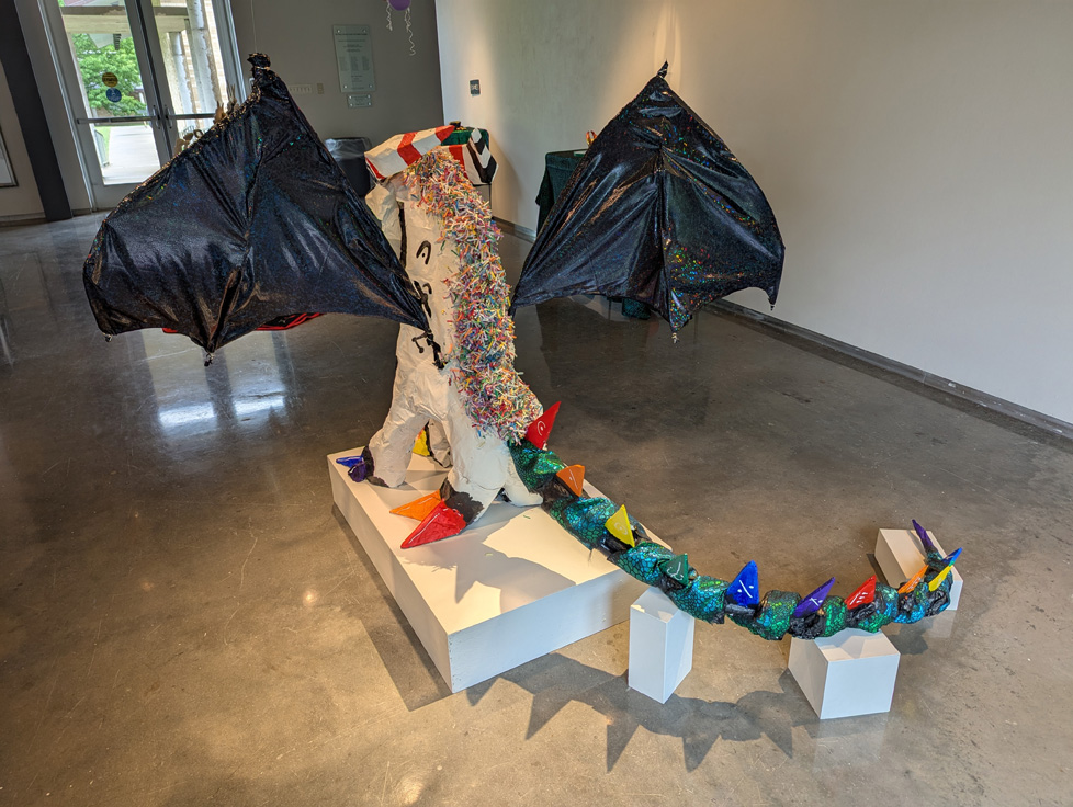 back view of large dragon