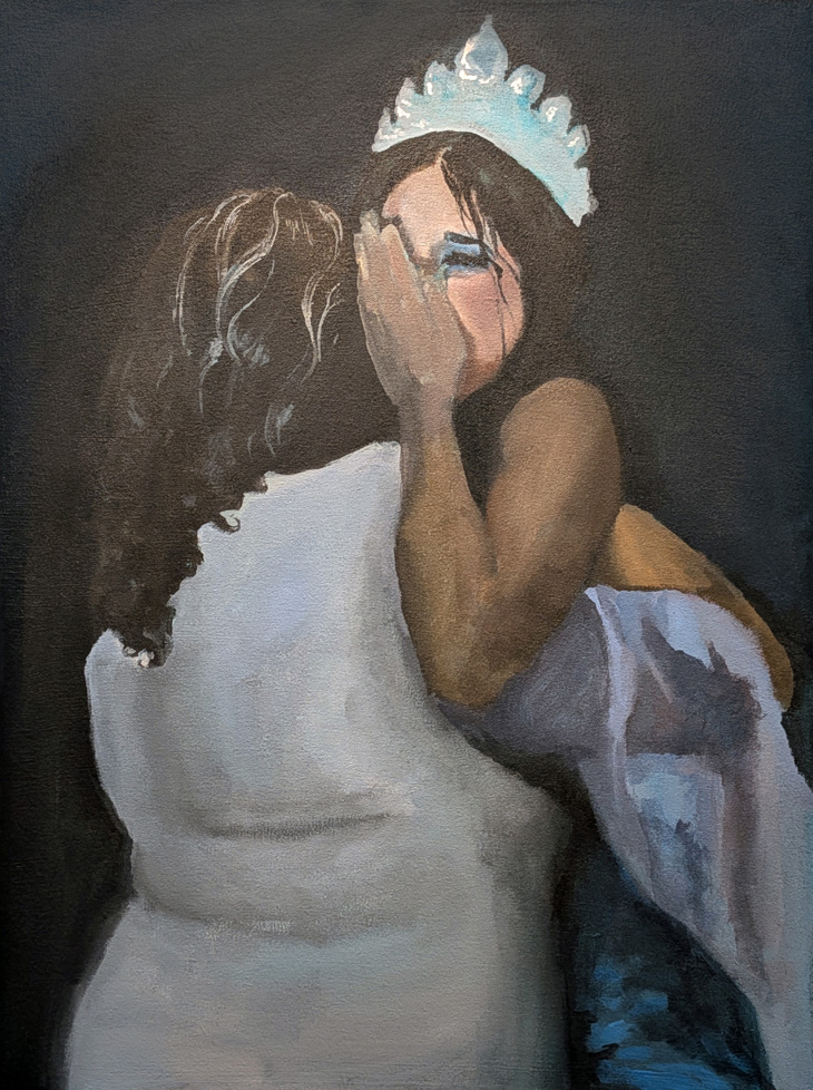painting of whispering drawing