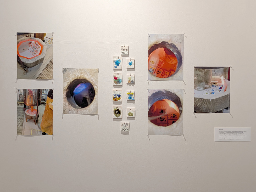 6 process photos and 10 ceramic tiles