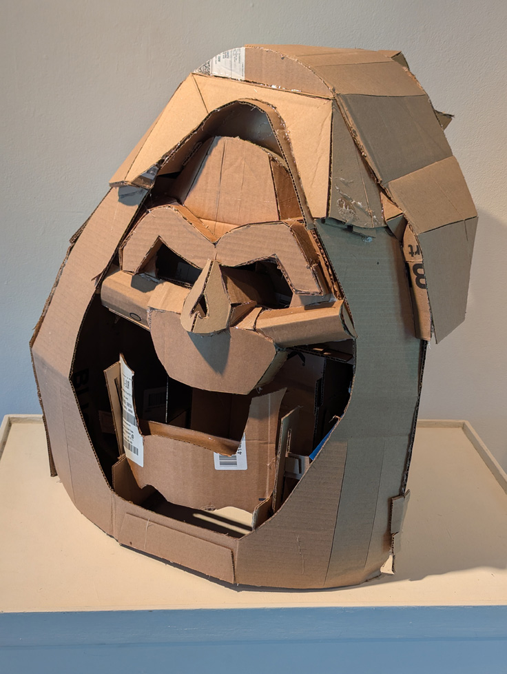 cardboard sculpture