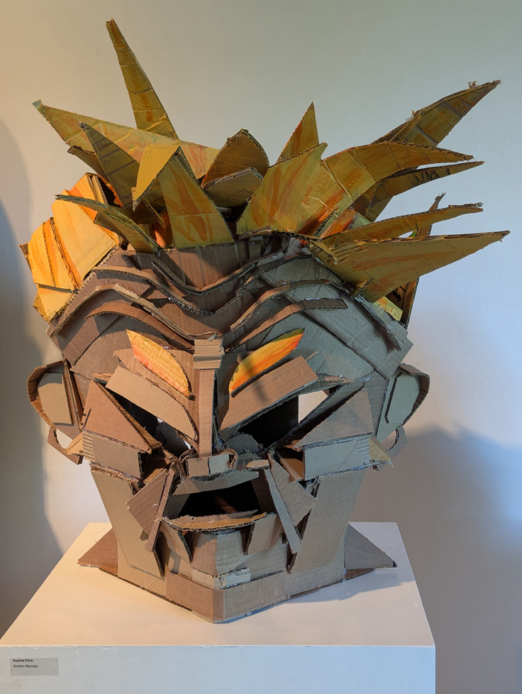 cardboard sculpture