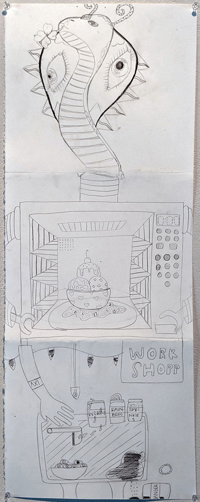 exquisite corpse drawing