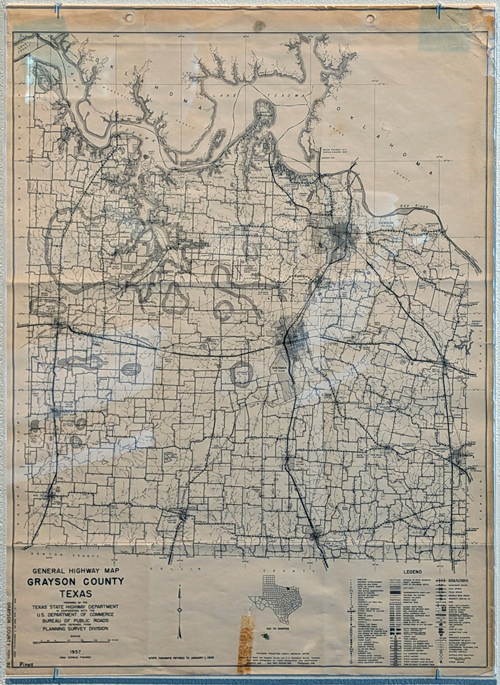 map of grayson county