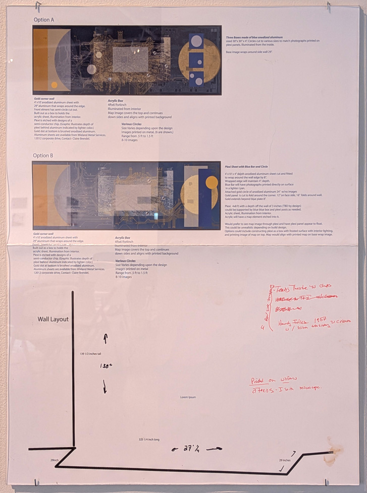 print out of 2 options with notes