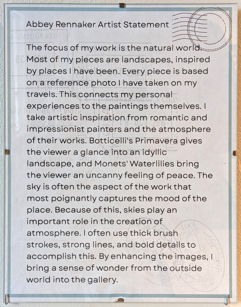 artist statement