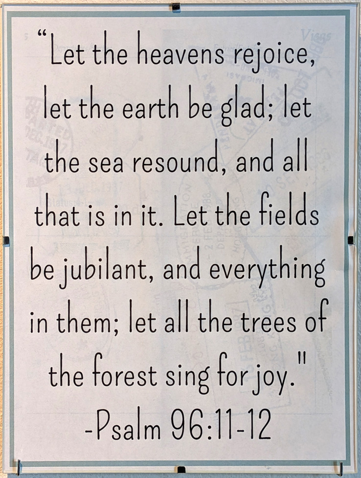 quoted text - Psalm 96:11-12