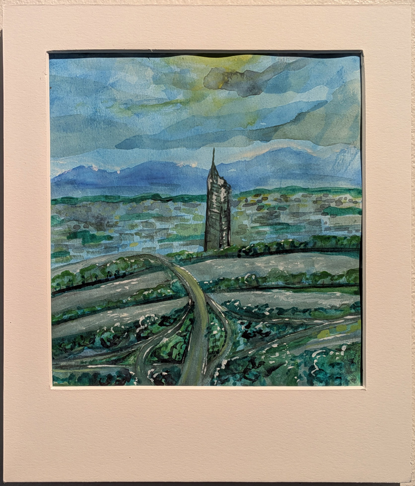 watercolor of the Danube