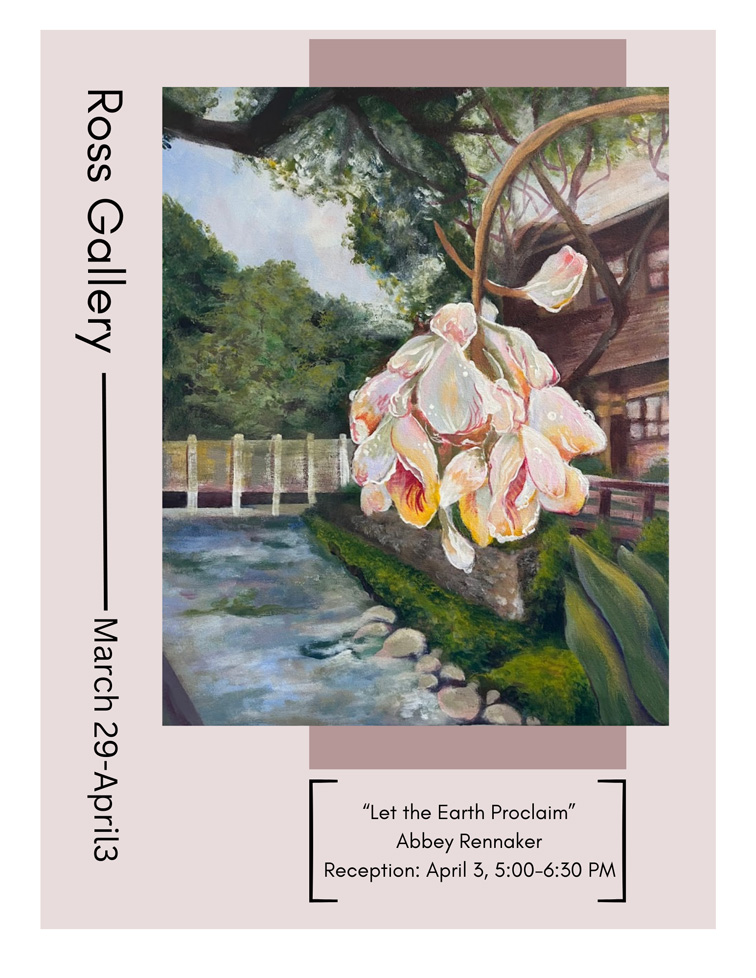 show flyer featuring ginger painting