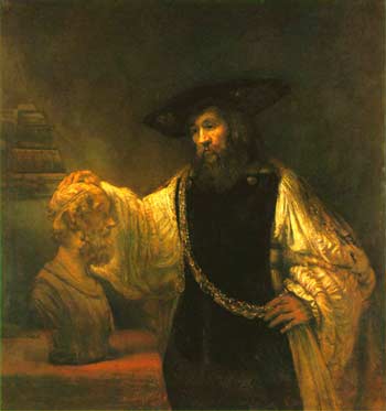 Rembrandt, "Aristotle Contemplating a Bust of Homer," Metropolitan Museum or Art, New York