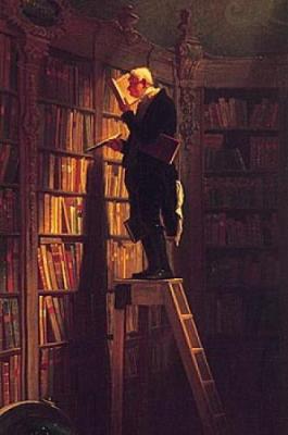 Carl Spitzweg, "The Book Worm," 1850, Milwaukee Public Library, Milwaukee, Wisconsin