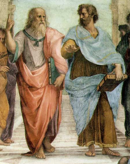 Detail of Raphael's "School of Athens" (Vatican Museum, Rome)